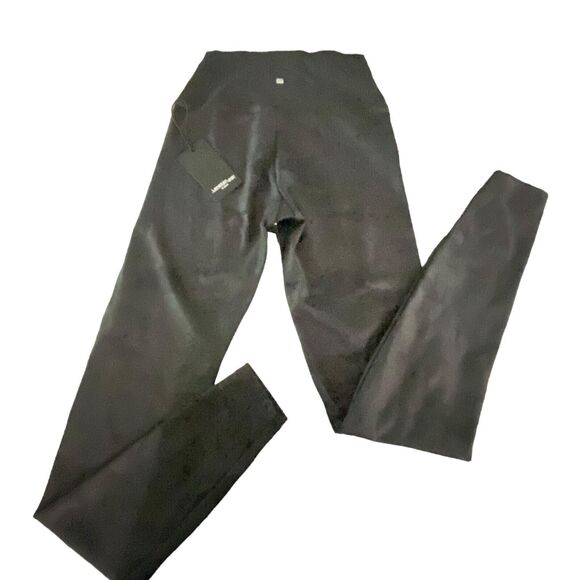 Lanston Sports Women yoga leggings sports fitness pants Black/Gray Camo  XS - Picture 2 of 9